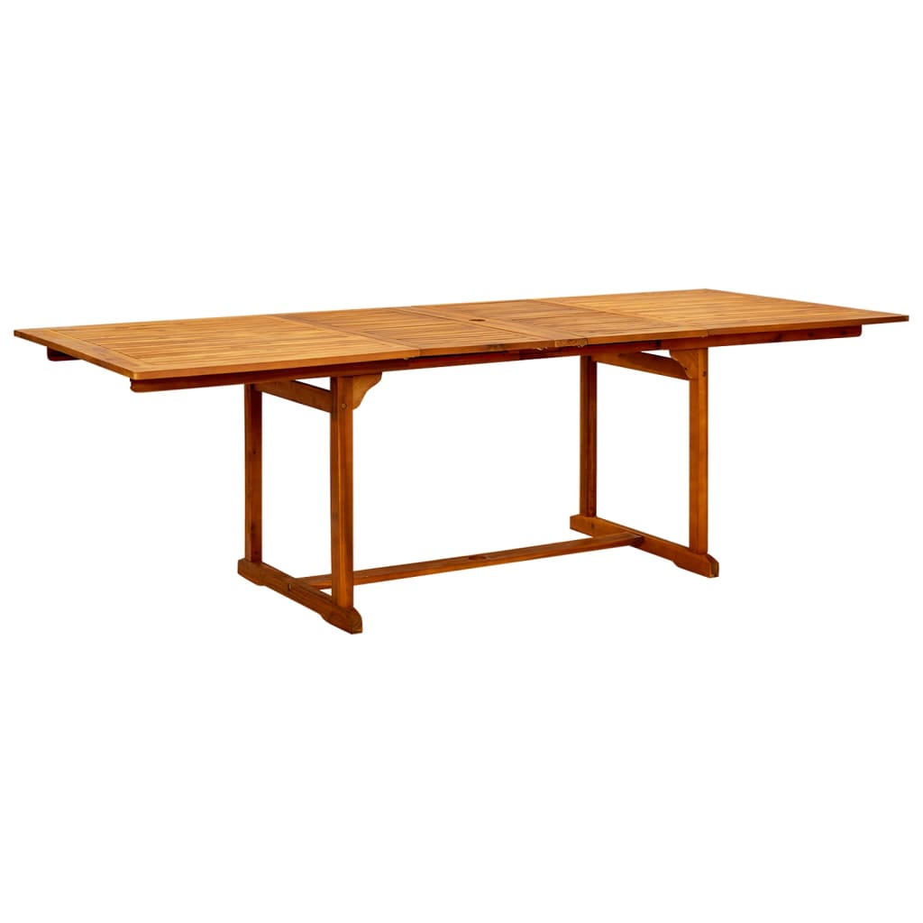 vidaXL 9-częściowy zestaw mebli ogrodowych, lite drewno akacjowe, 160-240 cm