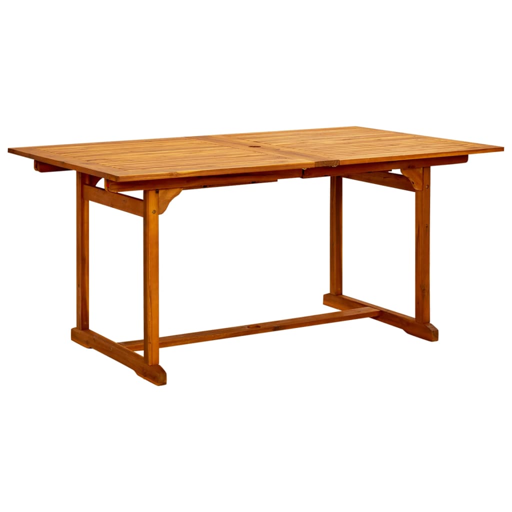 vidaXL 9-częściowy zestaw mebli ogrodowych, lite drewno akacjowe, 160-240 cm