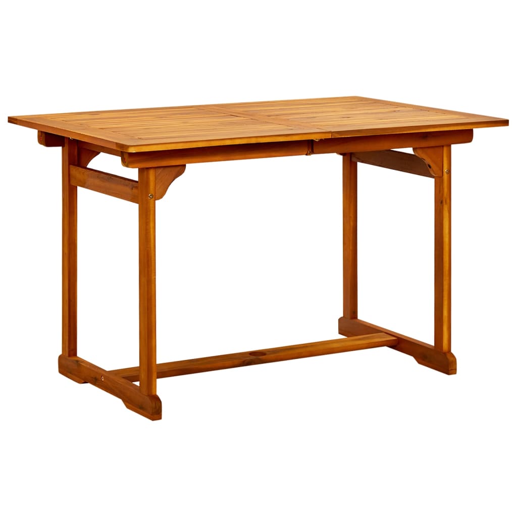 vidaXL 5-częściowy zestaw mebli ogrodowych, lite drewno akacjowe, 120-170 cm