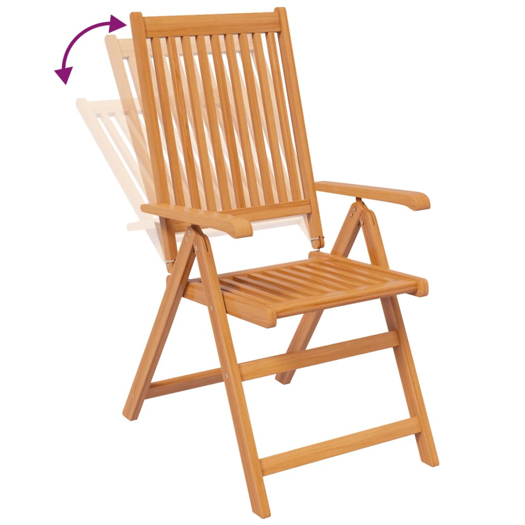 vidaXL 7-częściowy zestaw mebli ogrodowych, lite drewno akacjowe, 120-170 cm