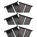 vidaXL Panele solarne do podgrzewania basenu, 6 szt., 80x620 cm