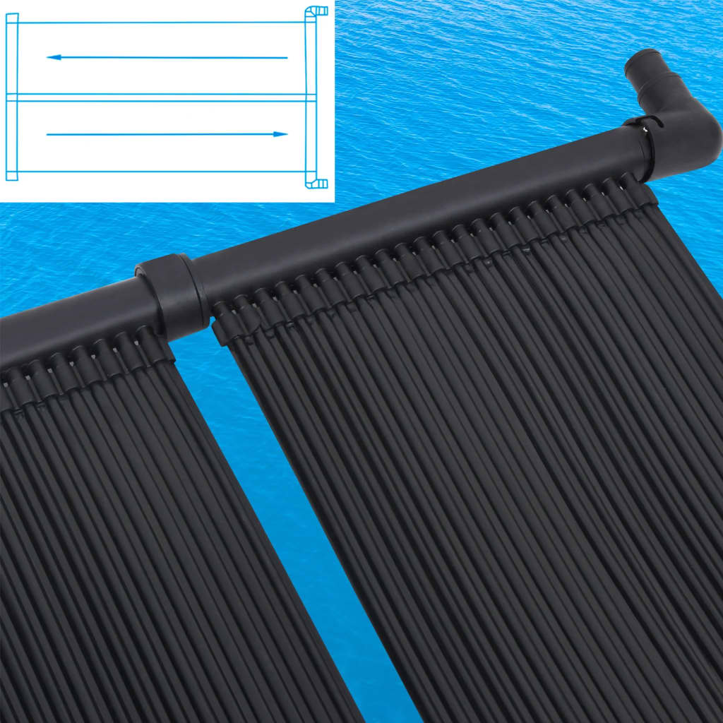 vidaXL Panele solarne do podgrzewania basenu, 2 szt., 80x310 cm