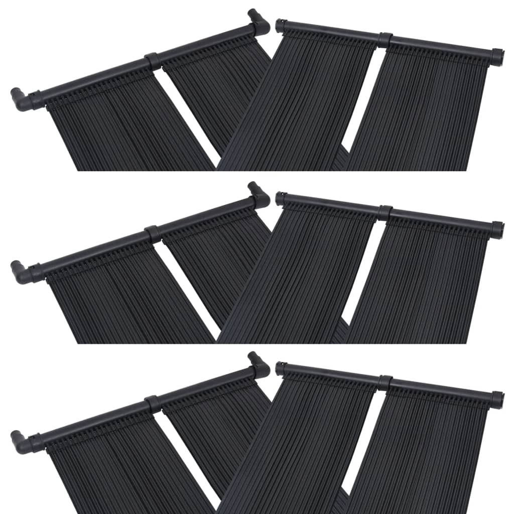 vidaXL Panele solarne do podgrzewania basenu, 6 szt., 80x310 cm