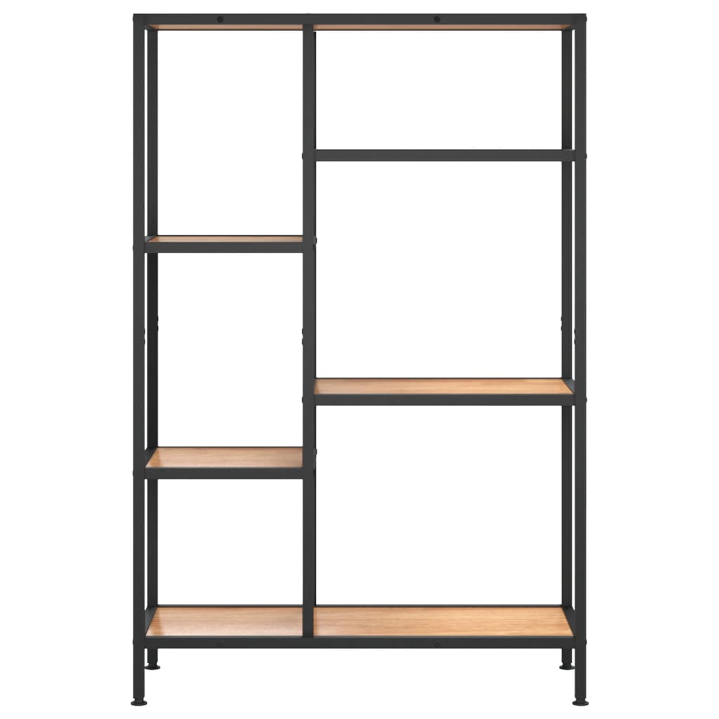 vidaXL Regał na książki, 80x30x120 cm, stal i materiał drewnopochodny