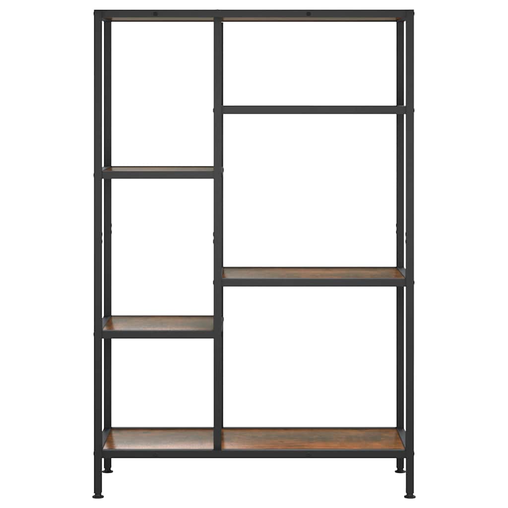 vidaXL Regał na książki, 80x30x120 cm, stal i materiał drewnopochodny
