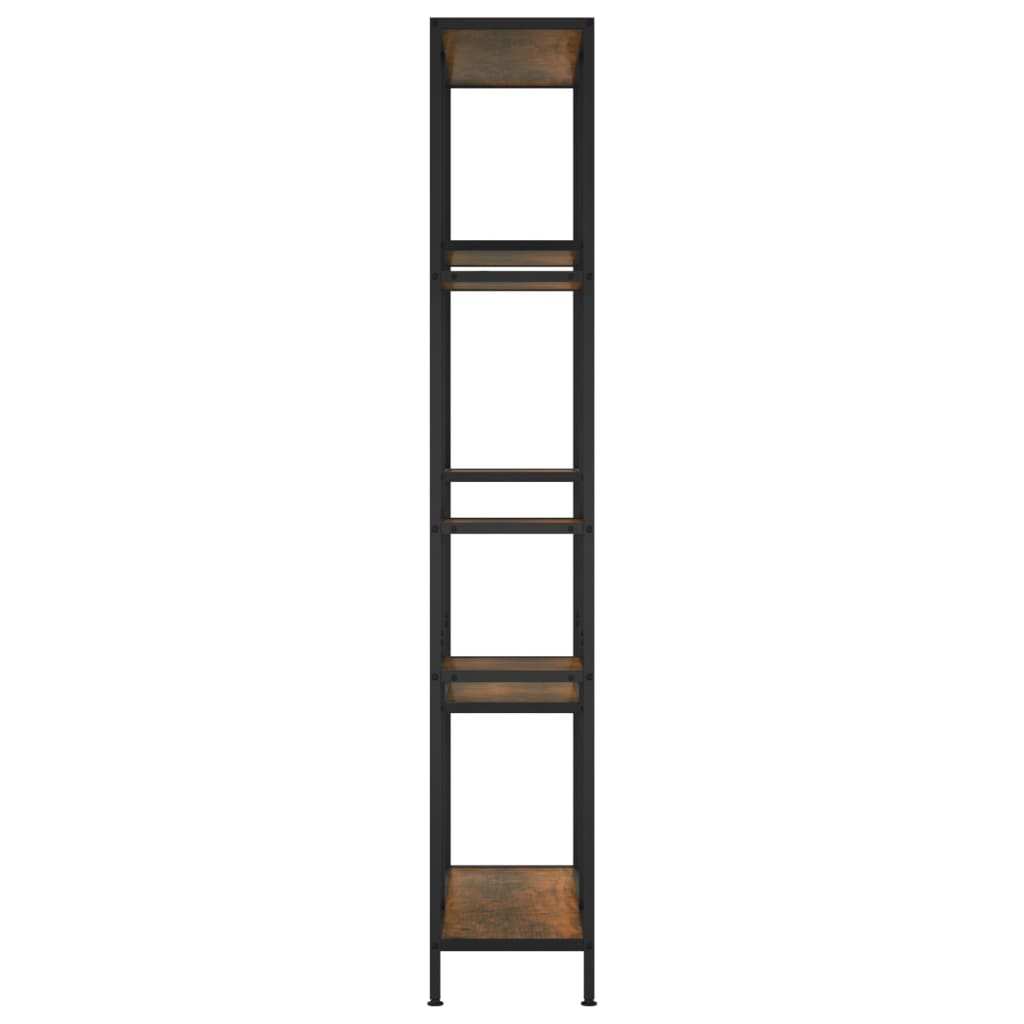 vidaXL Regał na książki, 80x30x180 cm, stal i materiał drewnopochodny