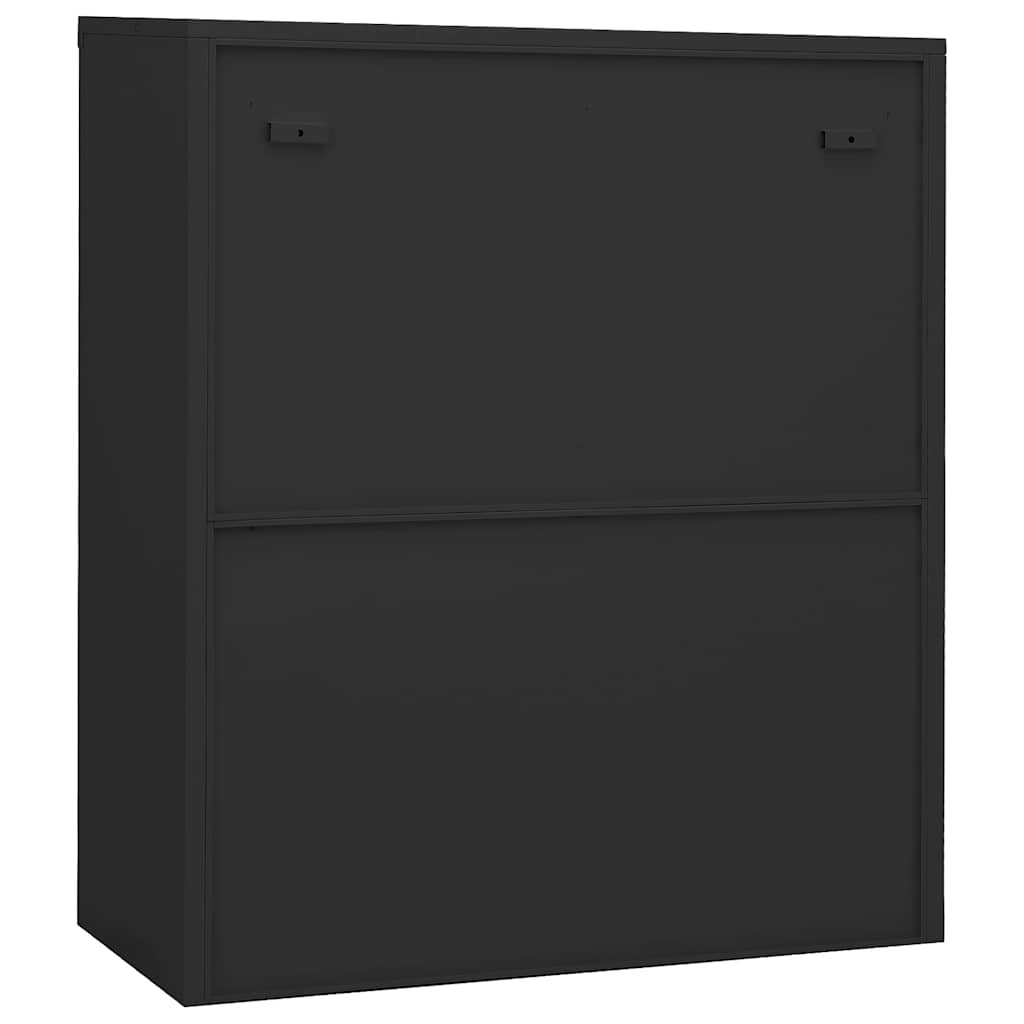 vidaXL Szafka na dokumenty, antracytowa, 90x40x105 cm, stalowa