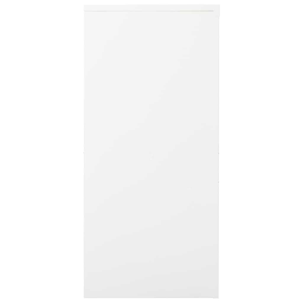 vidaXL Szafka z drzwiami przesuwnymi, biała, 90x40x90 cm, stal