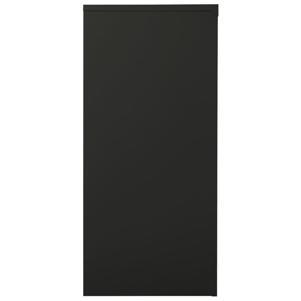 vidaXL Szafka z drzwiczkami przesuwnymi, antracyt, 90x40x90 cm, stal