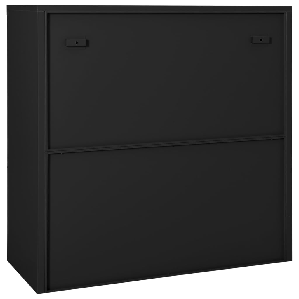 vidaXL Szafka z drzwiczkami przesuwnymi, antracyt, 90x40x90 cm, stal
