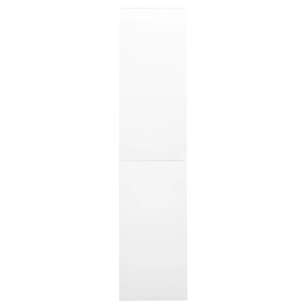 vidaXL Szafa biurowa z przesuwnymi drzwiami, biała, 90x40x180 cm