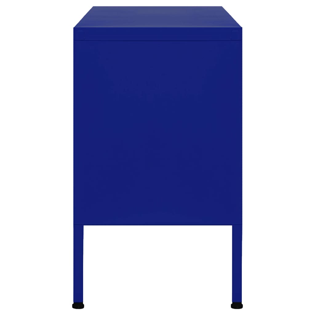vidaXL Szafka pod telewizor, granatowa, 105x35x50 cm, stalowa