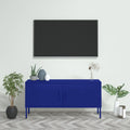 vidaXL Szafka pod telewizor, granatowa, 105x35x50 cm, stalowa