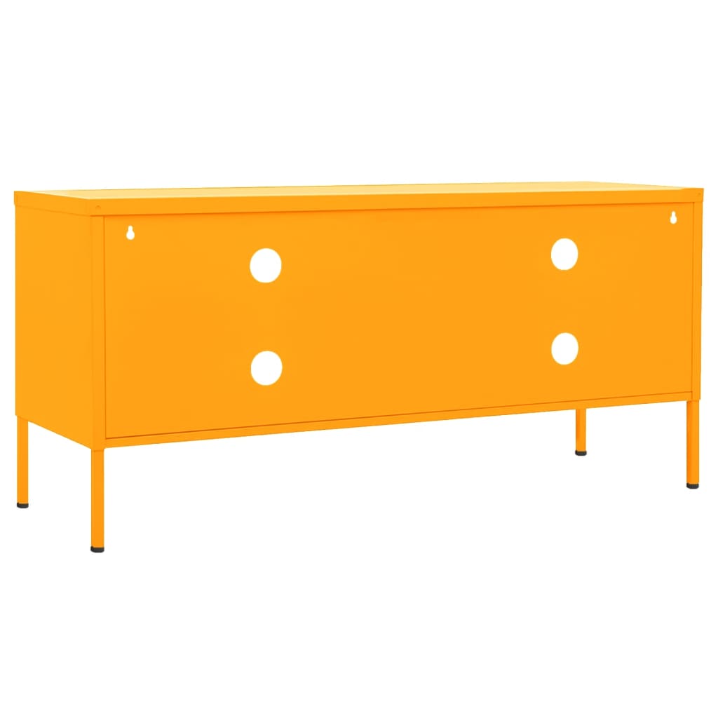 vidaXL Szafka pod telewizor, musztardowa, 105x35x50 cm, stalowa