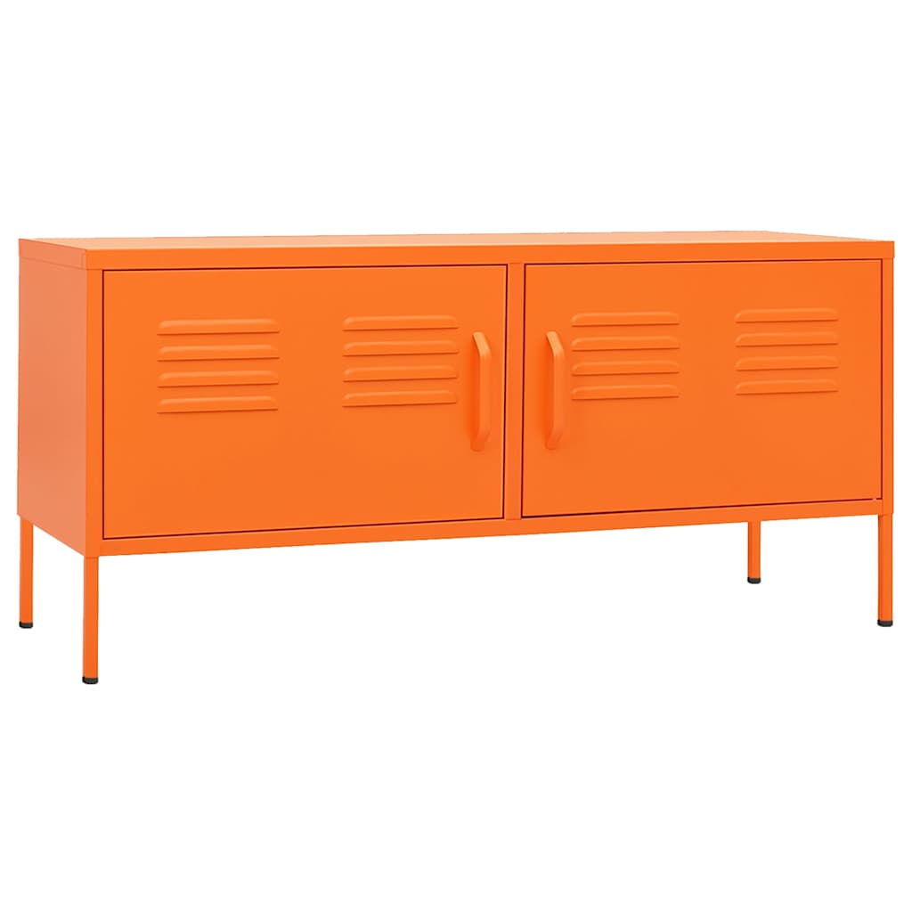 vidaXL Szafka pod telewizor, pomarańczowa, 105x35x50 cm, stalowa
