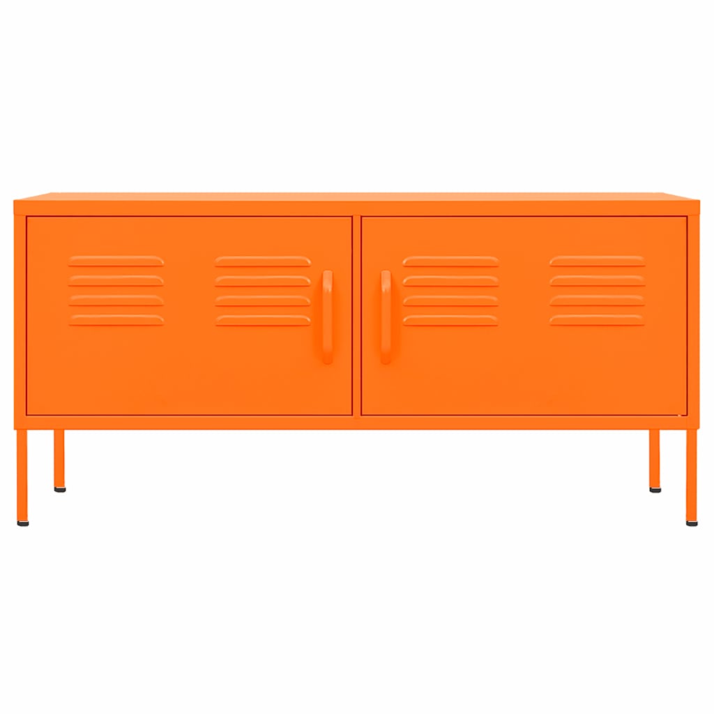 vidaXL Szafka pod telewizor, pomarańczowa, 105x35x50 cm, stalowa