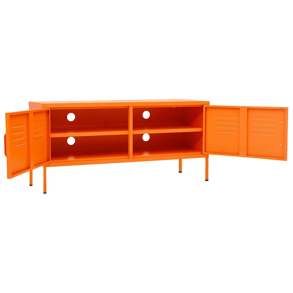 vidaXL Szafka pod telewizor, pomarańczowa, 105x35x50 cm, stalowa