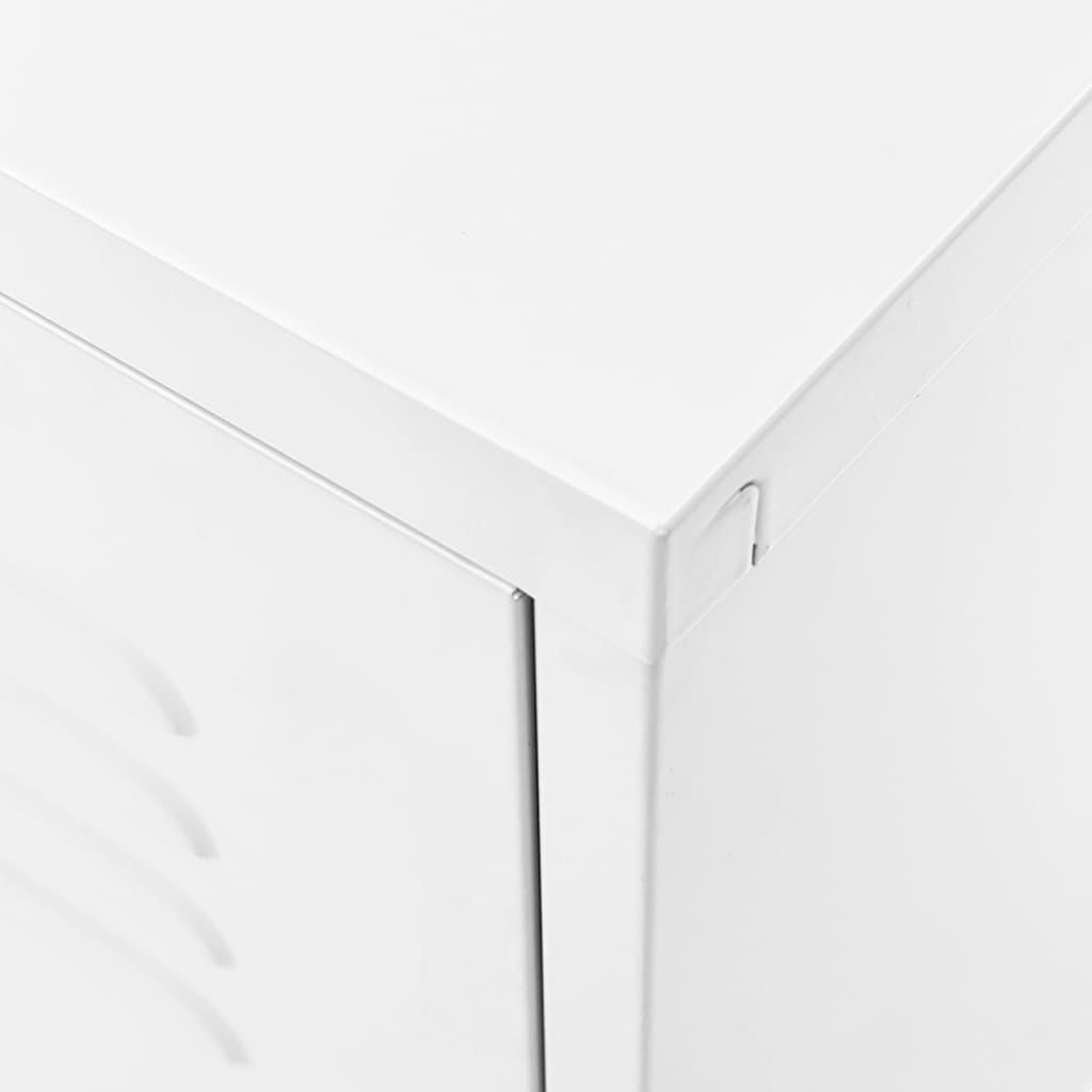 vidaXL Szafka pod telewizor, biała, 105x35x50 cm, stalowa