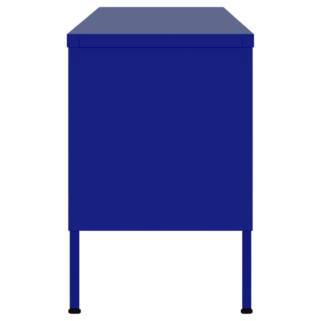 vidaXL Szafka pod telewizor, granatowa, 105x35x50 cm, stalowa