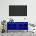 vidaXL Szafka pod telewizor, granatowa, 105x35x50 cm, stalowa