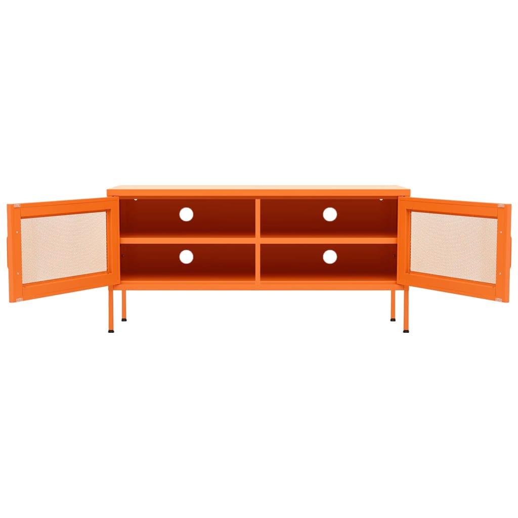vidaXL Szafka pod telewizor, pomarańczowa, 105x35x50 cm, stalowa