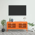 vidaXL Szafka pod telewizor, pomarańczowa, 105x35x50 cm, stalowa