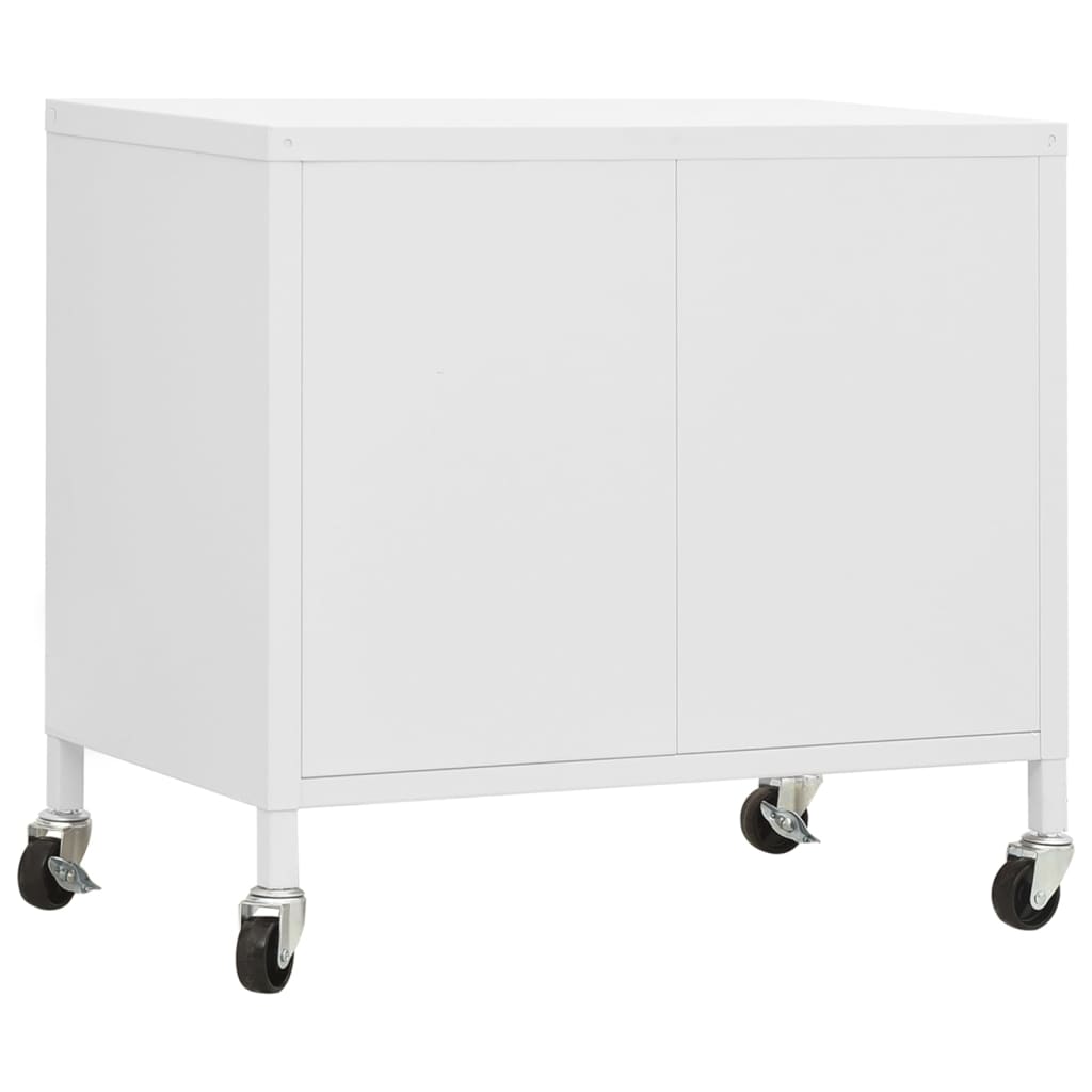 vidaXL Szafka, biała, 60x35x56 cm, stalowa
