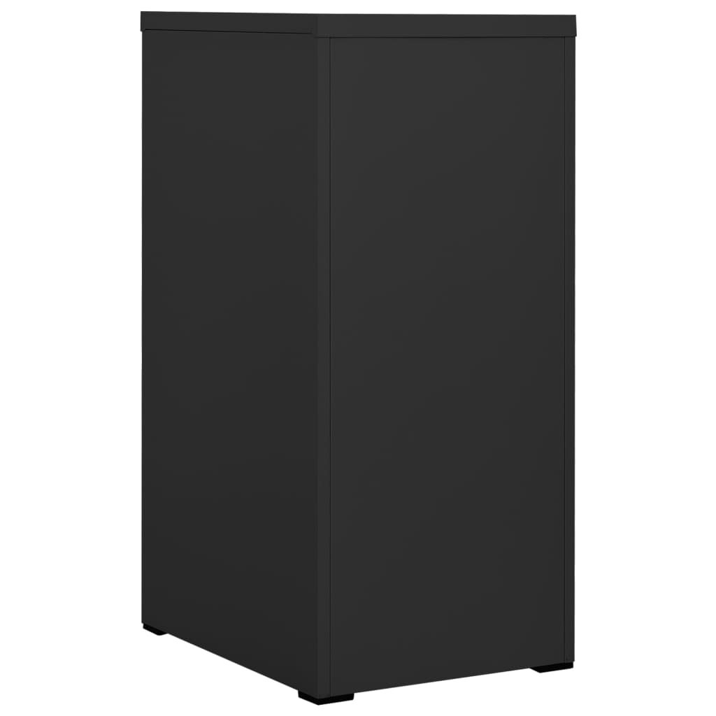 vidaXL Szafka kartotekowa, antracytowa, 46x62x102,5 cm, stalowa