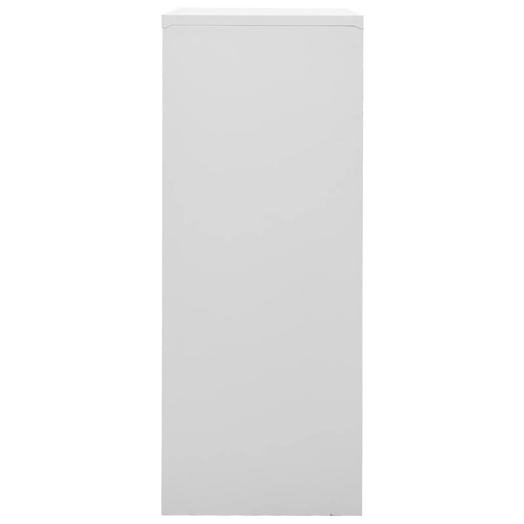 vidaXL Szafka biurowa, jasnoszara, 90x40x102 cm, stalowa