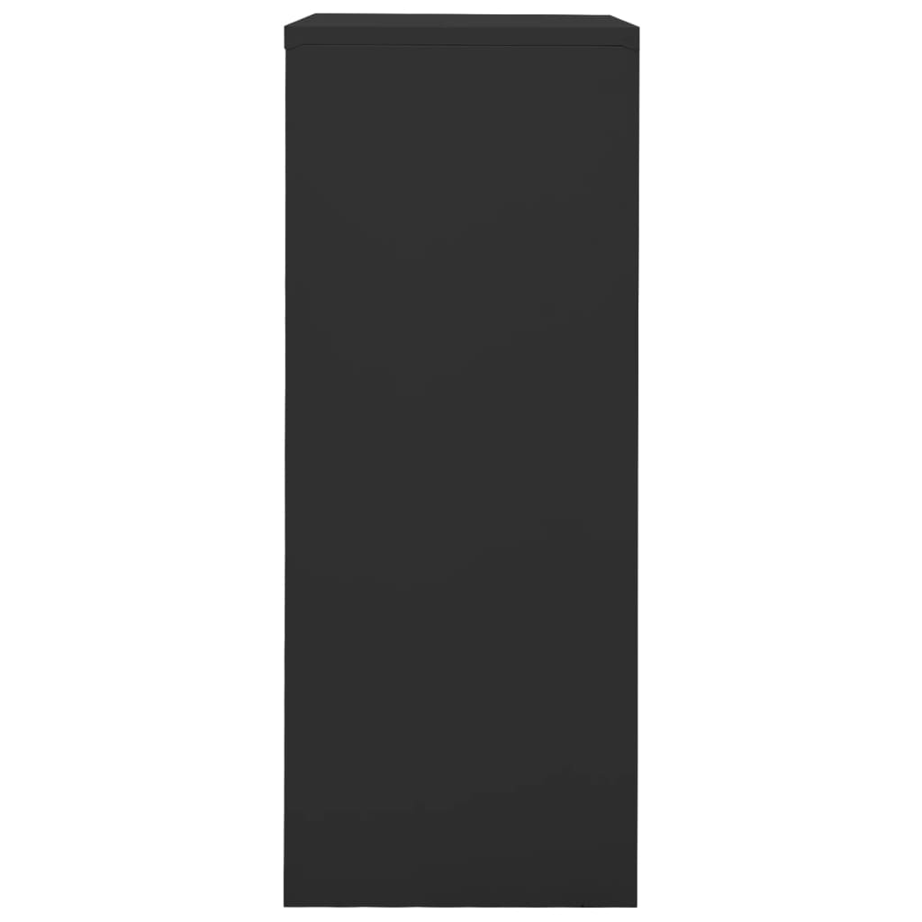 vidaXL Szafka biurowa, antracytowa, 90x40x102 cm, stalowa