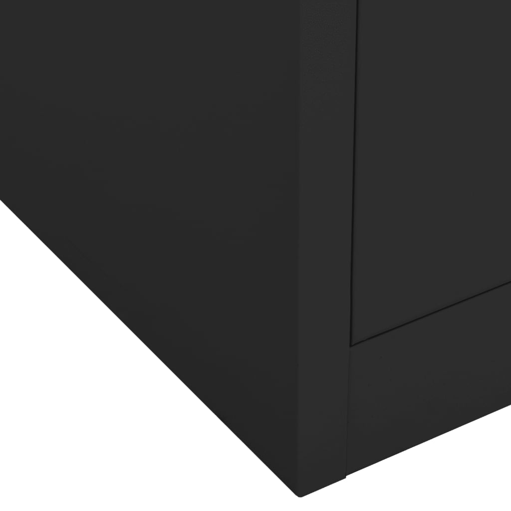 vidaXL Szafka biurowa, antracytowa, 90x40x102 cm, stalowa