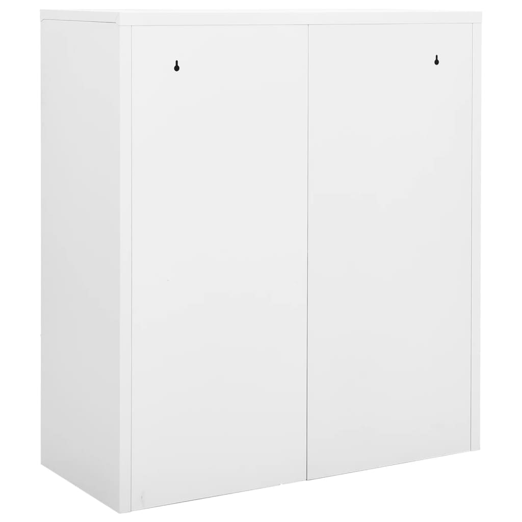 vidaXL Szafka biurowa, biała, 90x40x102 cm, stalowa