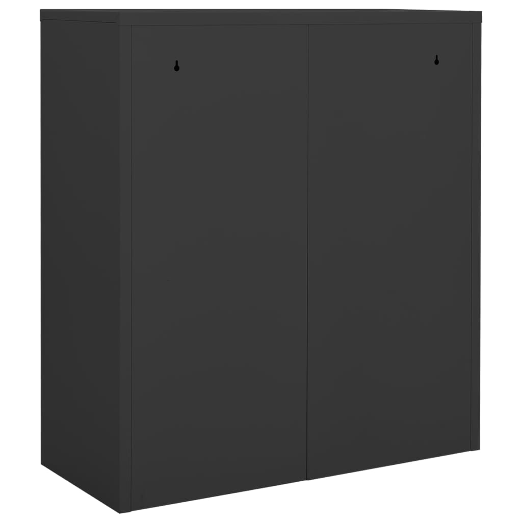 vidaXL Szafka biurowa, antracytowa, 90x40x102 cm, stalowa