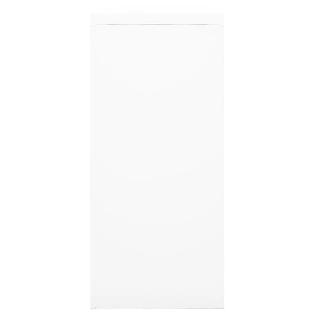 vidaXL Szafka z drzwiami przesuwnymi, biała, 90x40x90 cm, stal
