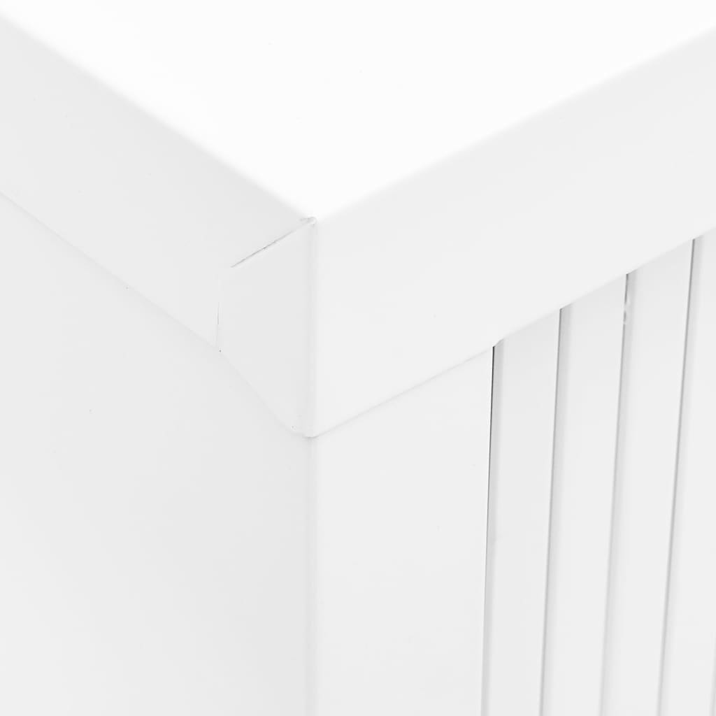vidaXL Szafka z drzwiami przesuwnymi, biała, 90x40x90 cm, stal