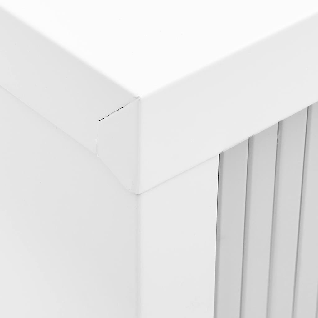vidaXL Szafka z drzwiami przesuwnymi, szara, 90x40x90 cm, stal