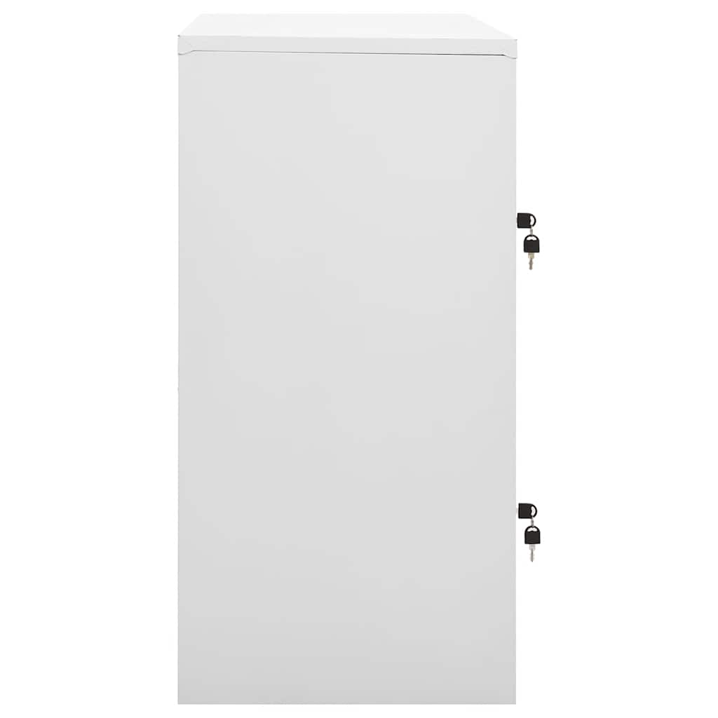 vidaXL Szafka zamykana na klucz, szaro-niebieska, 90x45x92,5 cm, stal