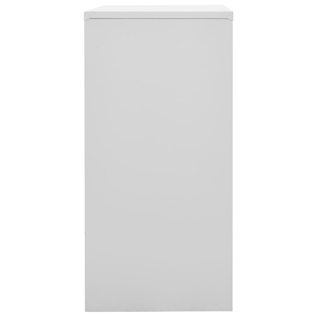 vidaXL Szafka zamykana na klucz, szaro-czerwona, 90x45x92,5 cm, stal