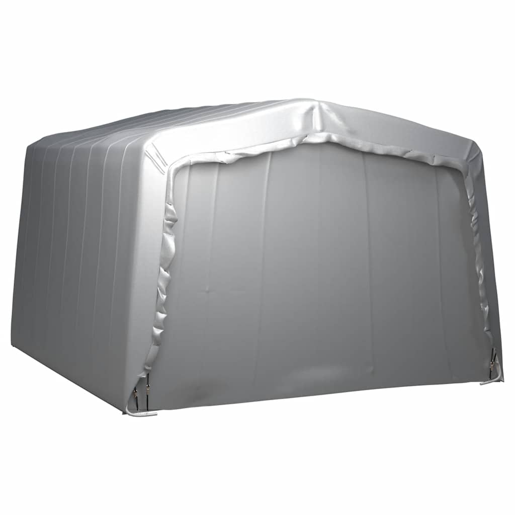vidaXL Namiot magazynowy, 370 x 370 cm, stal, szary