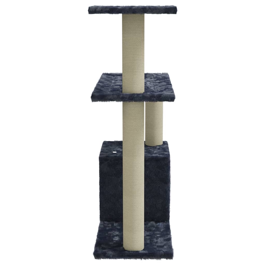 vidaXL Drapak dla kota z sizalowymi słupkami, ciemnoszary, 70 cm
