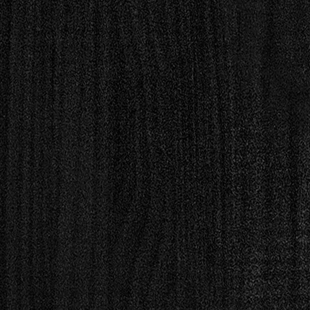 vidaXL Regał na książki, 4 półki, czarny 100x30x140 cm, drewno sosnowe