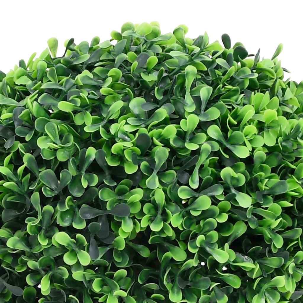 vidaXL Kule ze sztucznego bukszpanu w doniczce, 2 szt., zielone, 37 cm