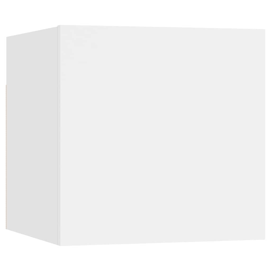 vidaXL 4-cz. zestaw szafek TV, biały, materiał drewnopochodny