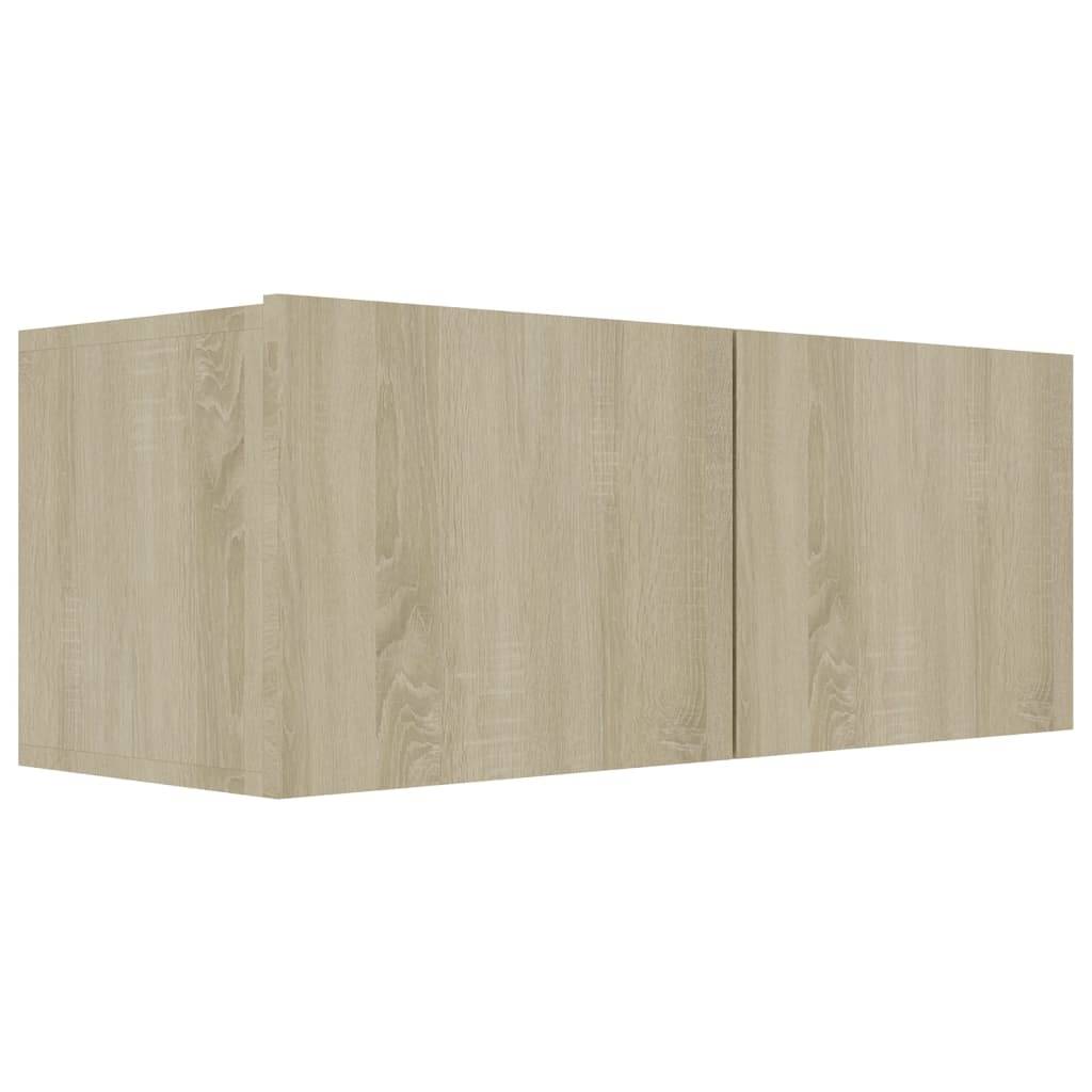 vidaXL Szafki TV, 4 szt., dąb sonoma, 80x30x30 cm