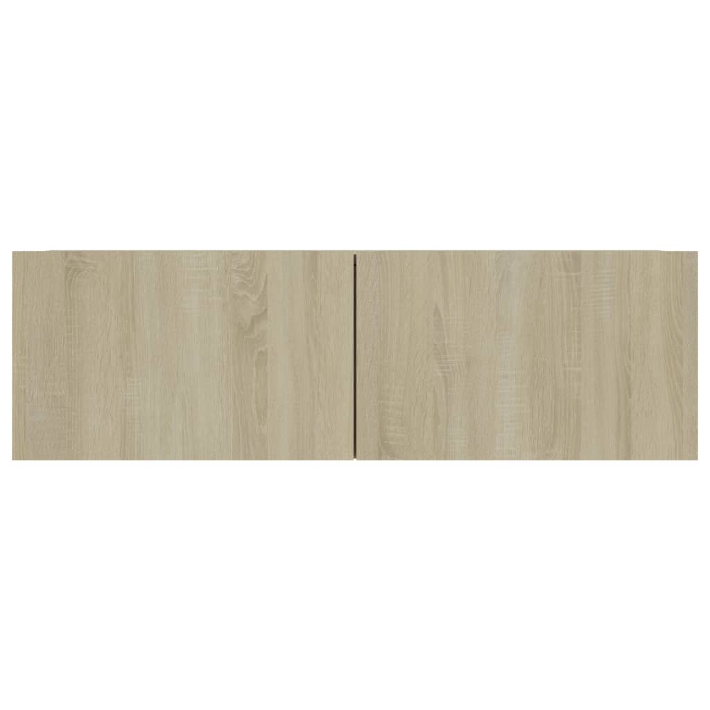 vidaXL Szafki telewizyjne, 4 szt., dąb sonoma, 100x30x30 cm, płyta