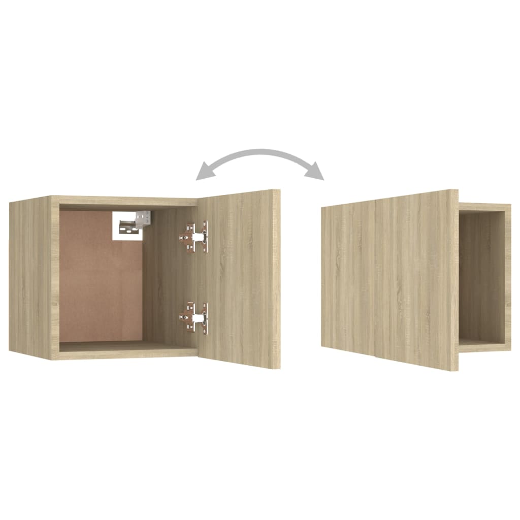 vidaXL 6-cz. zestaw szafek telewizyjnych, dąb sonoma, płyta wiórowa
