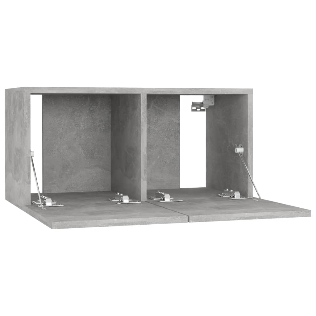 vidaXL Szafki TV, 4 szt., szarość betonu, 60x30x30 cm