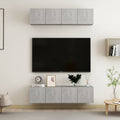 vidaXL Szafki TV, 4 szt., szarość betonu, 60x30x30 cm
