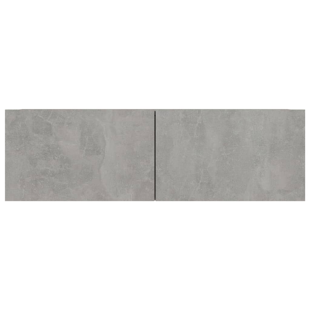 vidaXL Szafki telewizyjne, 4 szt., szarość betonu, 100x30x30 cm, płyta