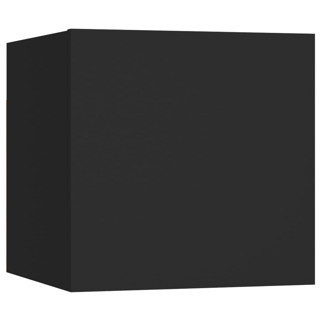 vidaXL Szafki nocne, 2 szt., czarne, 30,5x30x30 cm